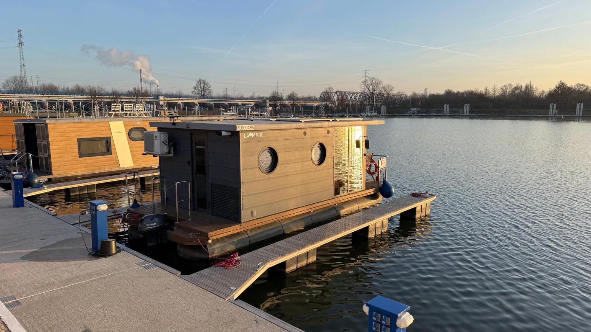 Ferienwohnung Houseboat Water Boy Apartament Plywajacy Dom Na Wodzie Lodz Breslau Exterior foto